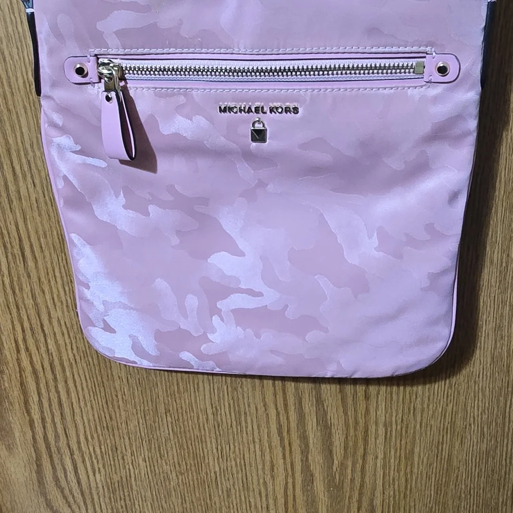 Michael Kors Pink Camouflage Crossbody Bag